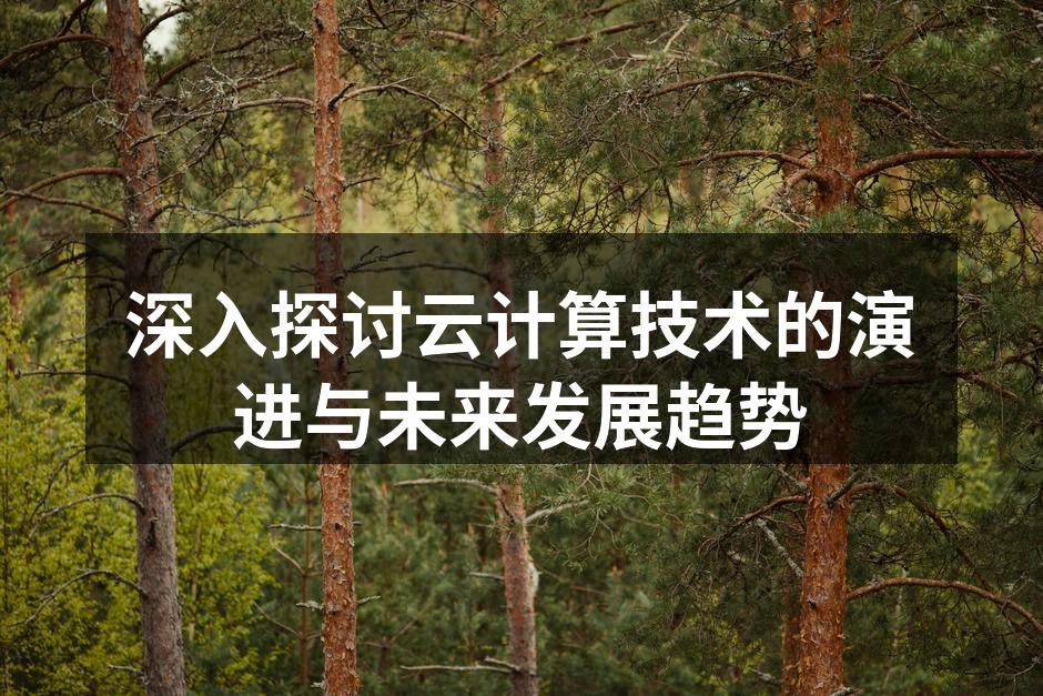 深入探讨云计算技术的演进与未来发展趋势