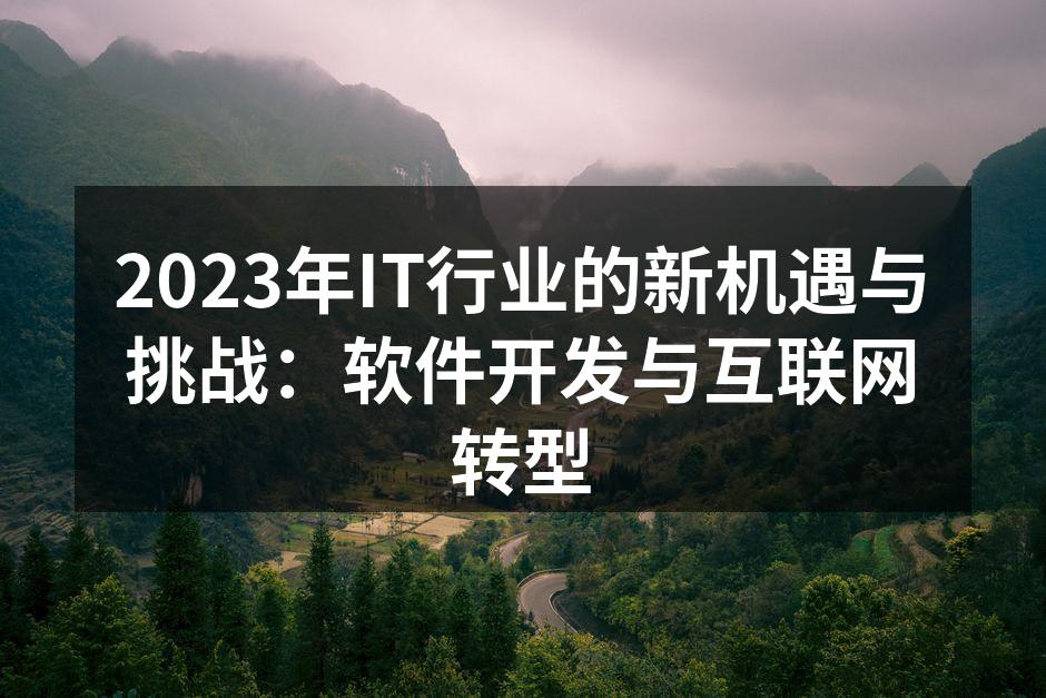 IT行业新机遇探索