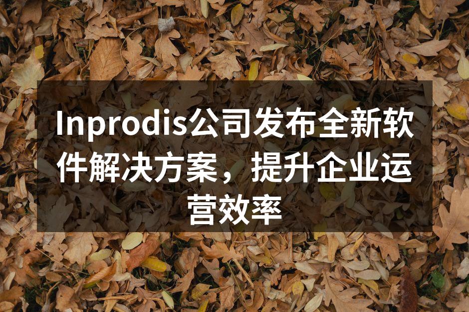 Inprodis新软件界面展示